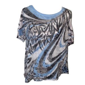 CLEARANCE Lane Bryant Animal Print Short Sleeve T-Shirt
